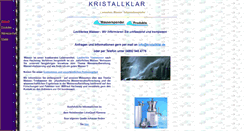 Desktop Screenshot of kristallklar.de